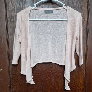 Wooden Ships Blush Pink Open Cardigan